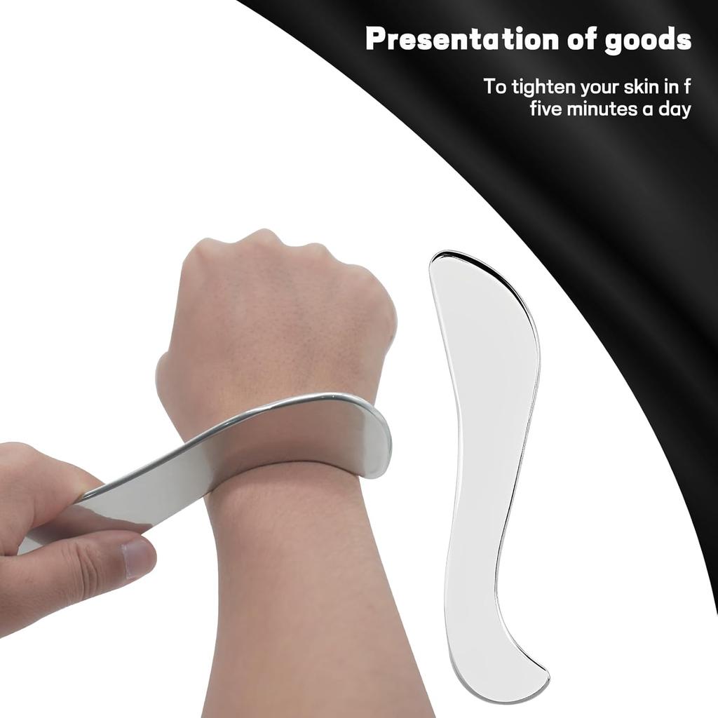 Gua Sha Nerezová ocel Gua Sha Škrabka Grade Nástroj pro fascii pro masírování Lymfodrenážní masážní přístroj Celotělová masáž celulitidy pro nohy, záda, obličej