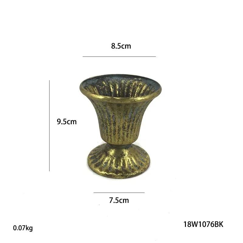 Retro Classic Metal Iron Art Flower Pot Wedding Celebration Holiday Party Flower Arrangement Decoration Take Pictures Props