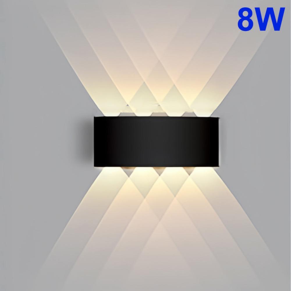 Warm/White/RGB Lights 6/8 LED Solar Light Up and Down Fence Solar Lamp  Decor