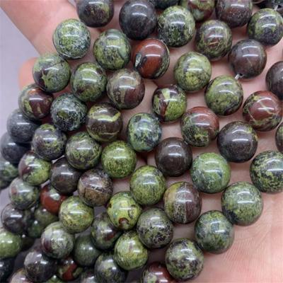 Round Loose Bloodstone Spacer Beads for Jewelry Making DIY Charm Bracelet 6/8/10mm