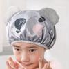 Bath Hair Hat Cartoon Design Waterproof Double Layer Elastic Band Hair Protection Nerdy Koala Cute Kids Bathing Hat Home Supply
