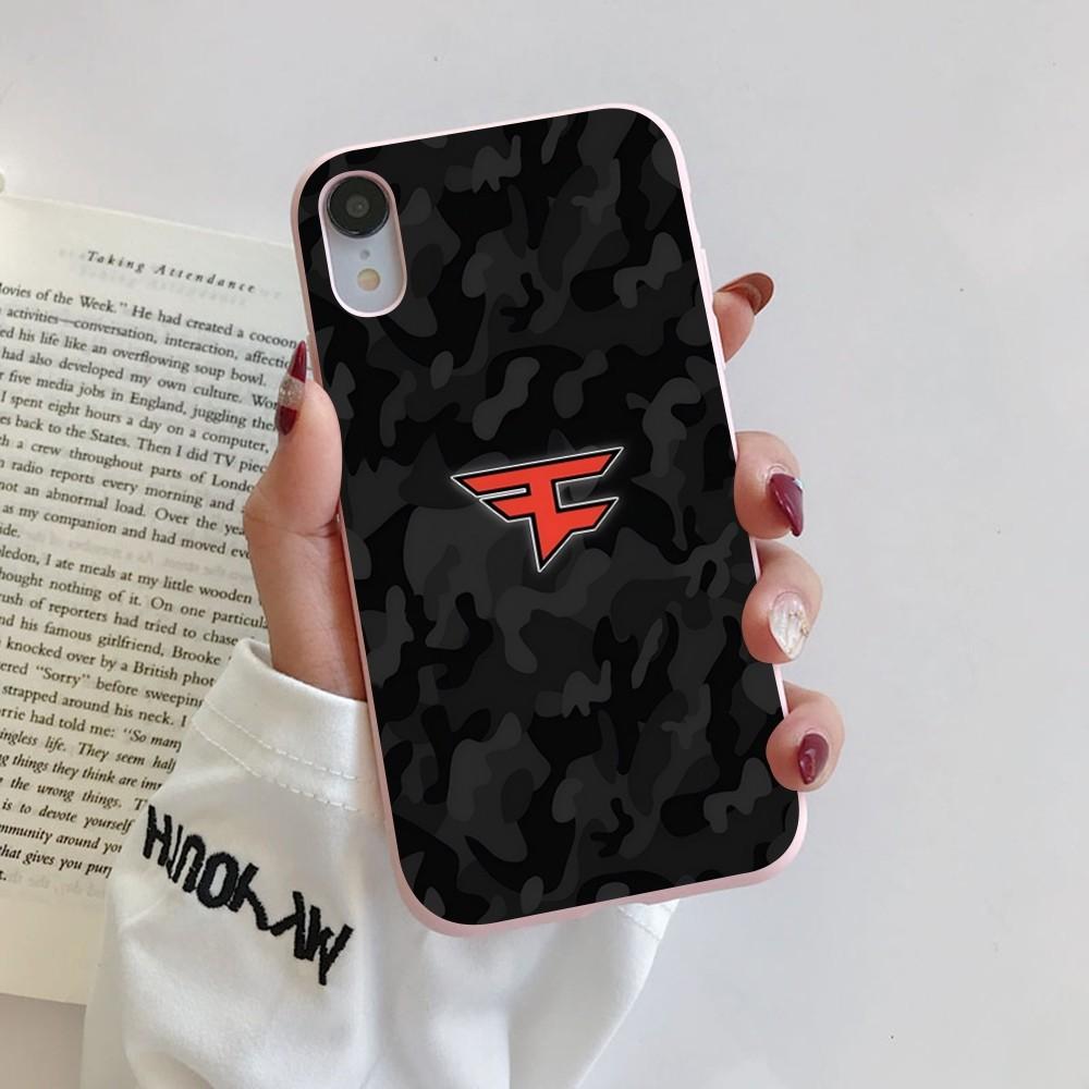 F-Fa-Ze C-Clan Logo Phone Case for iPhone 14 11 12 13 Mini Pro Xs Max 8 7 6 6S Plus X XR Solid Candy Color Case