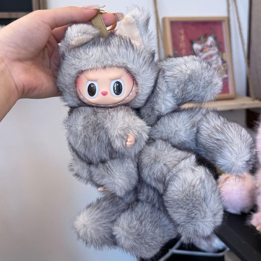 La Bu Nine-tailed Fox Vinyl Face Doll Children'S Toy Festival Birthday Gift Desk Collection Decoration