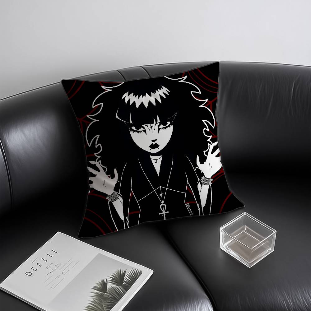 Anime E-Emily The Strange Pillow Case Anti-dustmite Invisible Zipper Sofa Bed