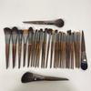 Private Label Natural Goat Hair Makeup Brush Set Professional 14/24/26/28pcs Wood Handle Cosmetic Make Up Brushes Kit