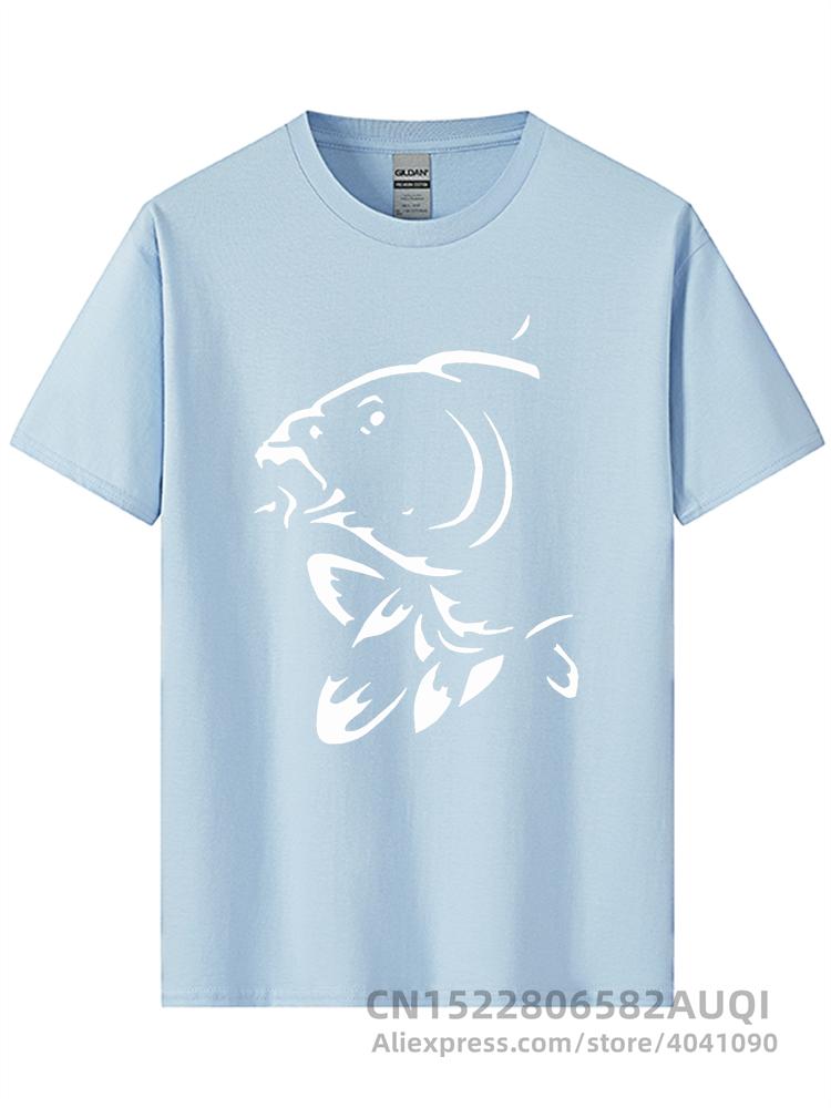 Summer Round Neck 3D Fish Print Top Fashionable Casual Short Sleeved Men's T-shirts