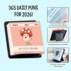 Punny 2026 Creative Desktop Calendar Portable Motivational Office Decor with Unique Design for Home Workplace