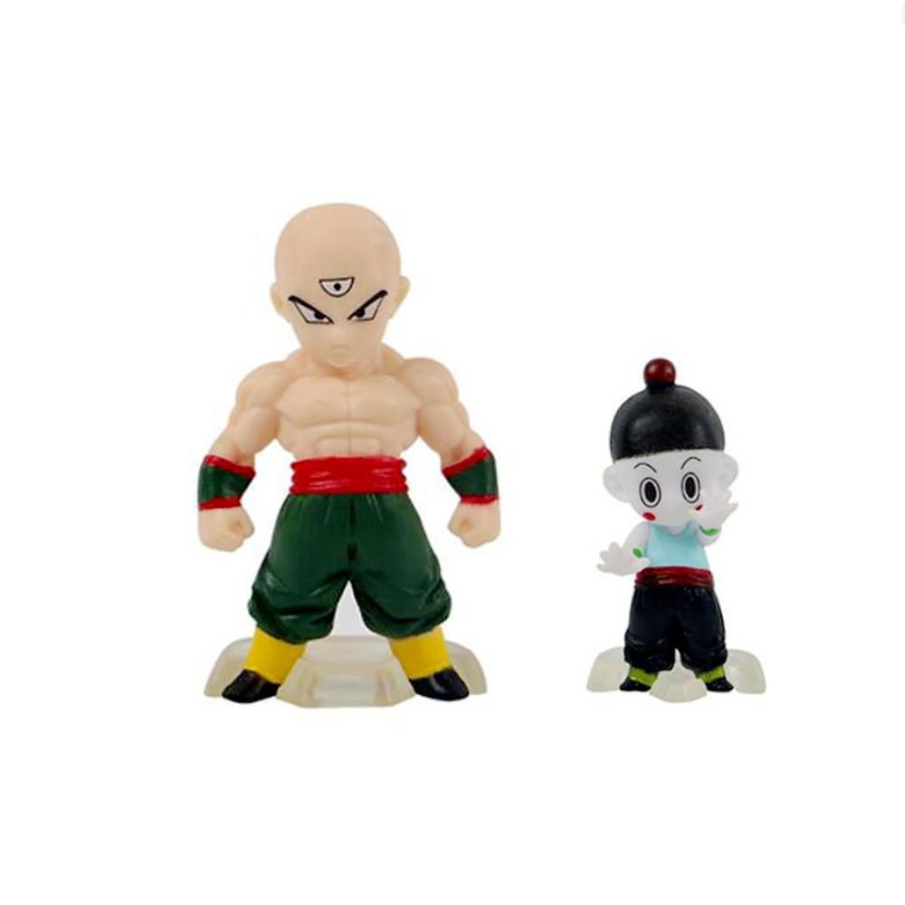 8 Pcs/Set Dragon Ball Z Action Figures Mini Small Statue Master Broli Goku Kame Sennin Tien Shinhan Chiaotzu PVC Model Kid Toy
