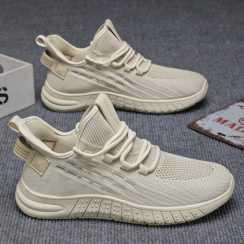 

Мужская обувь лето новая дышащая сетчатая обувь мужская трендовая универсальная летящая тканая спортивная обувь повседневная обувь 39