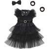 18 Inch Doll Clothes Black Party Dress Costume Accessories for 18 Inch Dolls (Doll NOT Included)