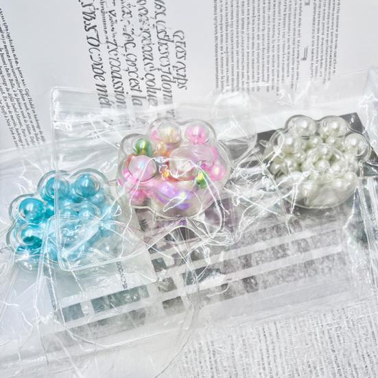 Knuschiges Katzenpfoten-Quetschspielzeug mit Perlen gefüllt Stressball Sensorisches Spielzeug Anti-Angst Sensorisches Fidget-Spielzeug Dekompression