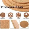 30/1 pièce Sous-verres en liège naturel Isolation thermique Forme ronde Tapis de tasse Diamètre 10 cm Tapis de table à café thé vin Outil pour maison bureau cuisine