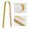 50 Pieces Disposable Cooking Tongs, Mini Bamboo Tongs, Natural Toasting Tongs for Cooking