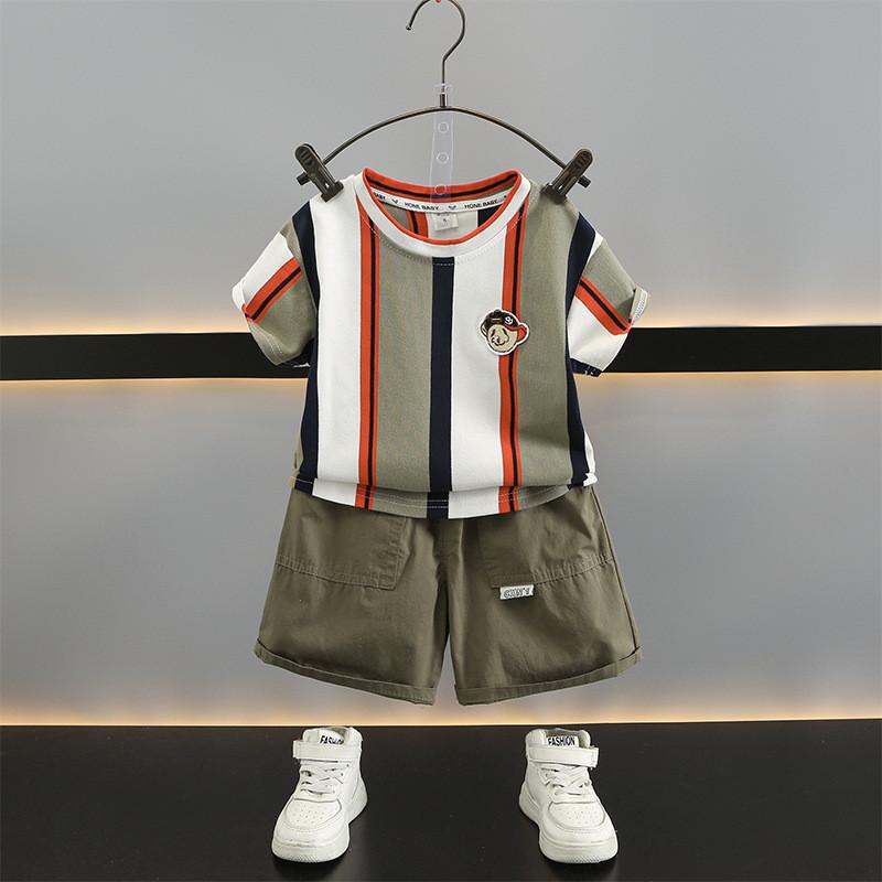 Stylish Boys Summer Outfit Set For 2024 Soft Comfortable Short Sleeve Clothing