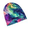ZLIENSZUS Aurora Borealis Knit Hat for Adults - with Neutral Tones, Minimalist Beanie Suitable for Casual & Outfits, Cozy Winter for Themed Wardrobe
