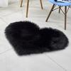 Bedroom Carpet Non-Slip Floor Mat Plush Heart-Shaped Carpet High Density