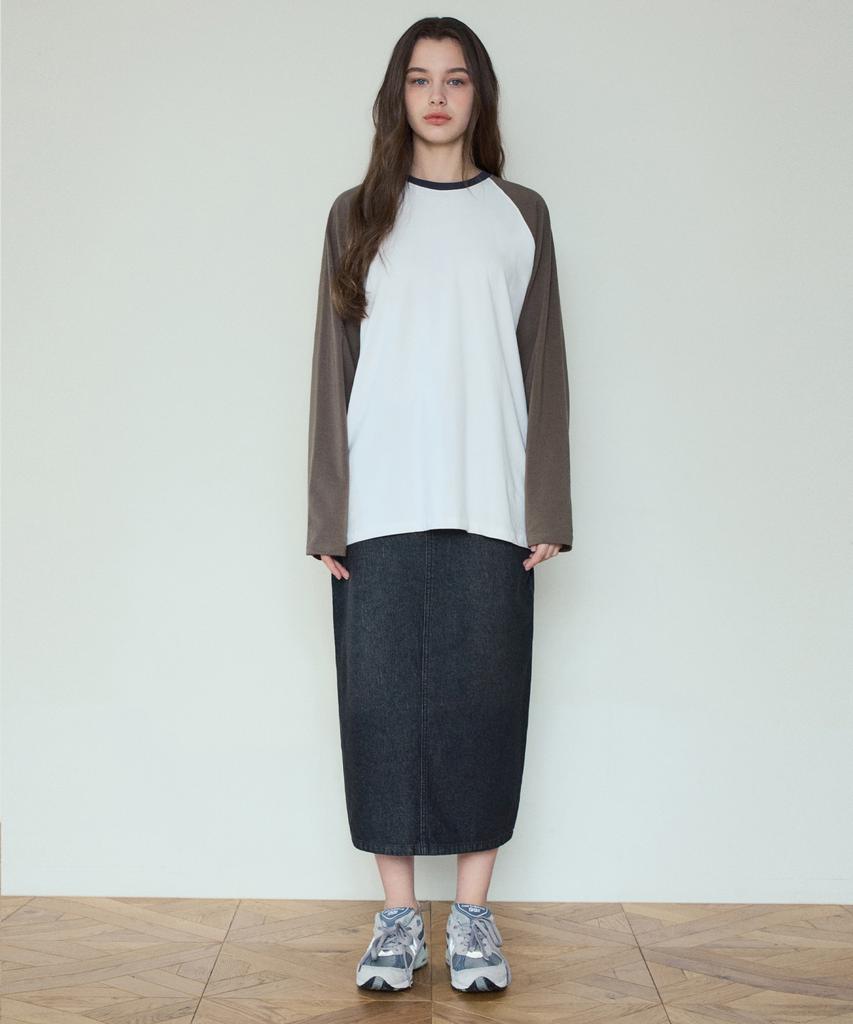 Wednesday Oasis For Woman W/Washed Denim Long Skirt_2 Colors (Wc25_Sk01)