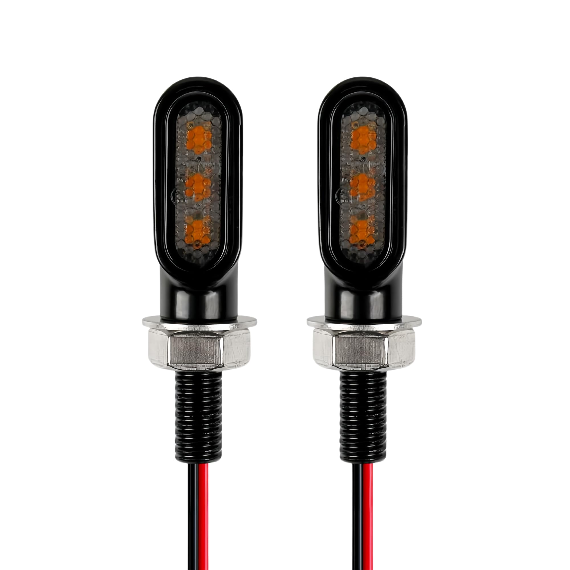 RXCARGO Мотоциклетный Поворотник Универсальный Светодиодный Янтарный 12В Высокий Approximately 25MM