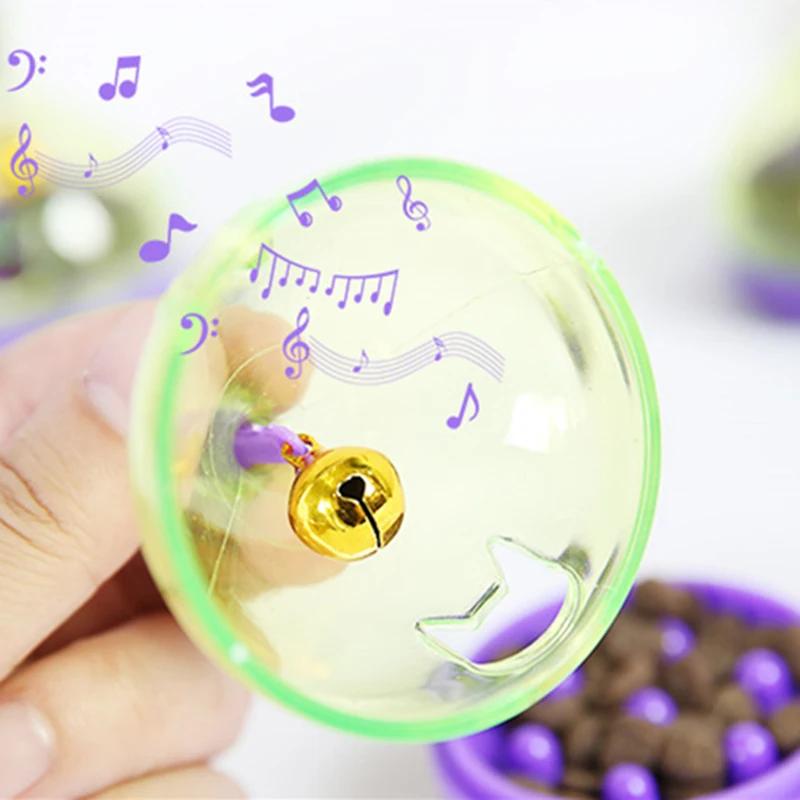 Pet Toy Food Leakage Tumbler Feeder Treat Ball Cute Little Mouse Toys Interactive Toy for Cat Food Slow Feeding Supplies