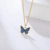 Teamer Colorful Butterfly Necklace For Women Girls Gold Color Stainless Steel Birthday Fashion Jewelry Gift Wholesale 2026 New