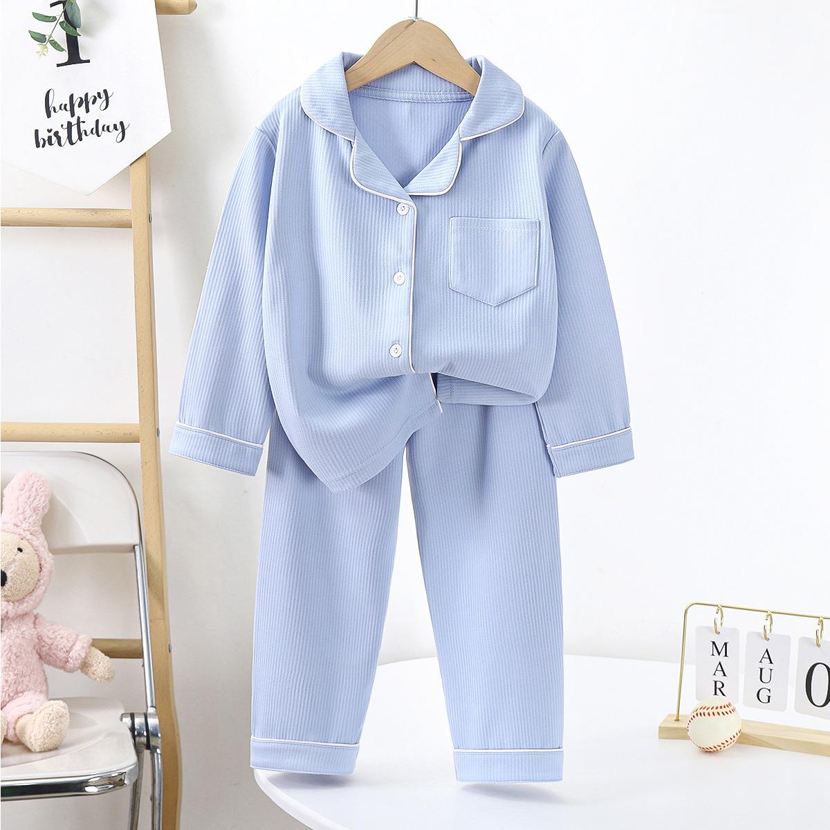 

Дитячий вільний піжамний комплект Осінньо-зимовий домашній одяг для хлопчиків і дівчаток Комплект із двох частин з довгими рукавами 120cm