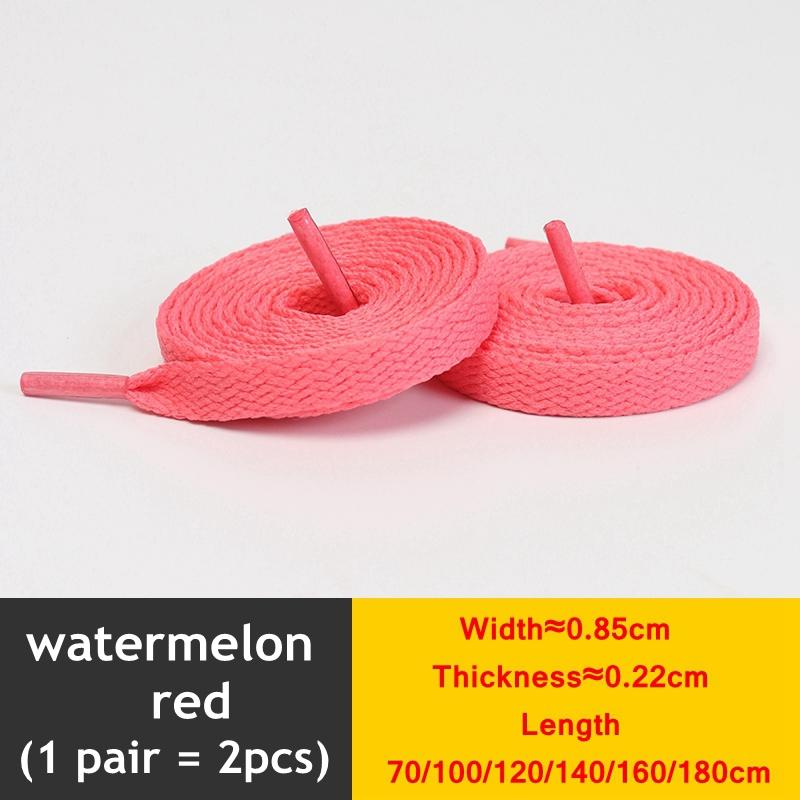 1 Pair New Black White Shoe Laces / AF1 Shoelaces Flat Thicken Weave Craft Off High-top Sneaker Shoelace Accessories 25 Colors