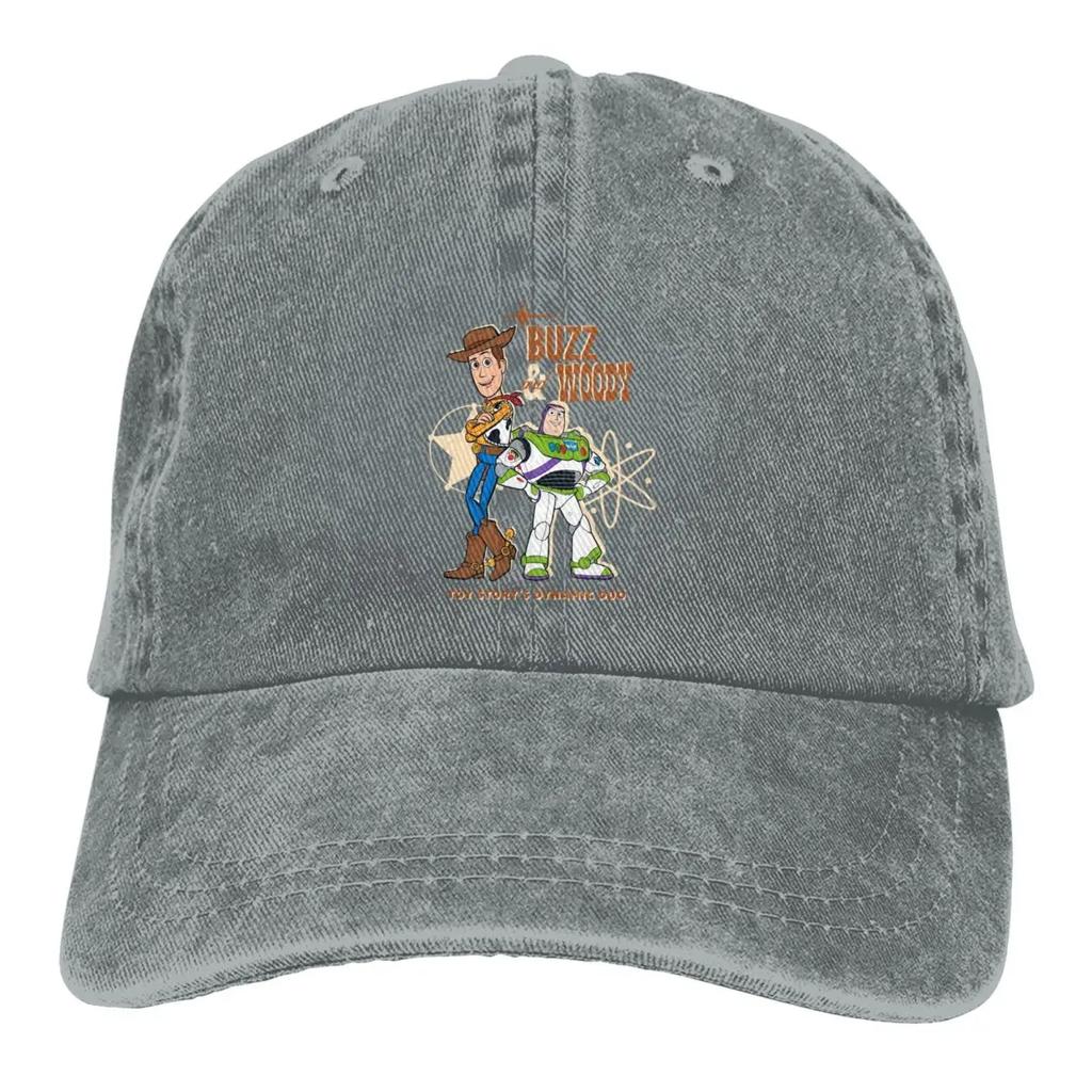 Toy Story Buzz Woody Dynamisches Duo Trucker-Hüte Outfit Vintage Used Washed Kappe Für Unisex Verstellbar