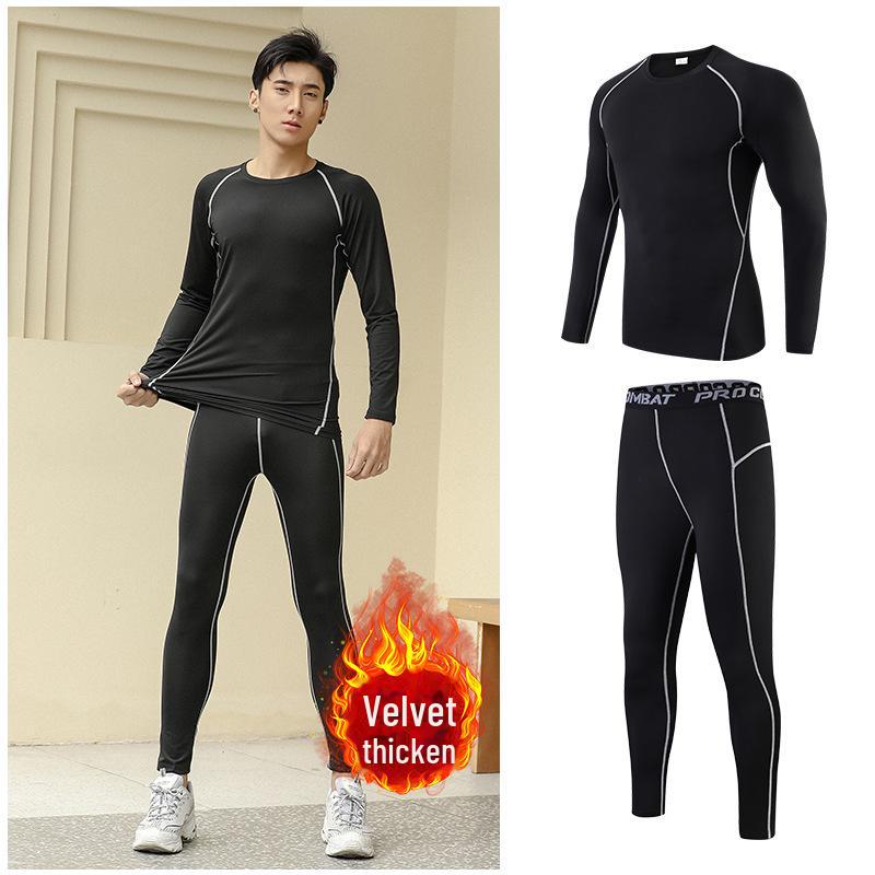 Schnelltrocknende Samt-Fitnessanzüge für Jungen und Kinder für Frühling/Herbst – Warme, körperbetonte Passform für Frauen und Erwachsene, Ideal für Outdoor-Sport und Laufen
