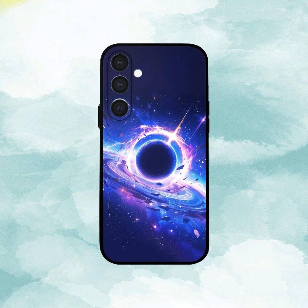 Space Galaxy Universe  Phone Case For Samsung  A73,A21s,A22,A31,A32,A52,A53,A71,A80,Soft Black Shell