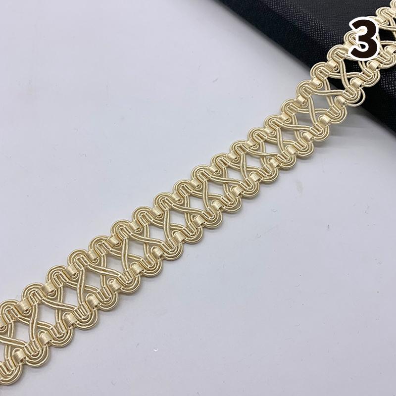 11,5–12 Meter Quastenbesatz, Spitzenband, 3 cm Breite, Spitzenbesatz, Fransen zum Nähen von Vorhängen, Heimpolstern, DIY-Zubehör