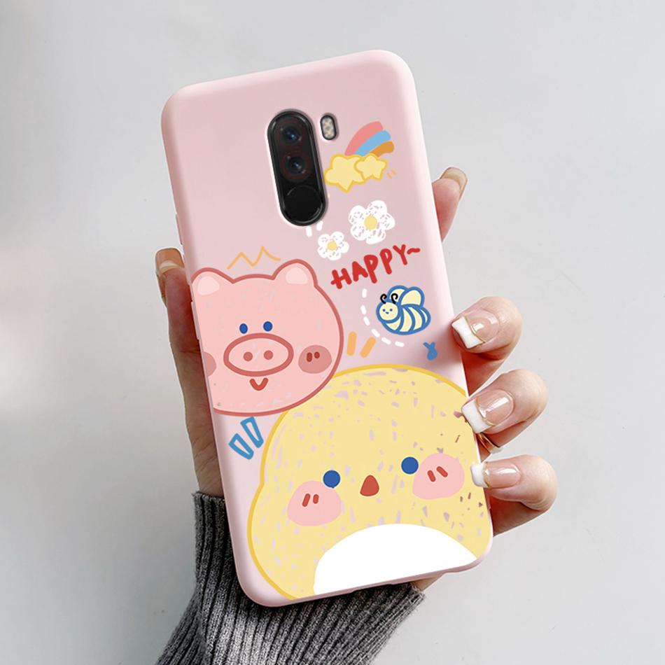 

Чехол для Xiaomi Poco Pocophone F1 Милый Медведь Мультяшная Лягушка Расписной Телефон Силиконовый Ударопрочный Мягкий ТПУ Задняя Крышка Для Poco F1 Чехол Pocophone F1