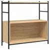 VidaXL Bibliothèque chêne sonoma 80x30x78,5cm bois d'ingénierie et fer 832794