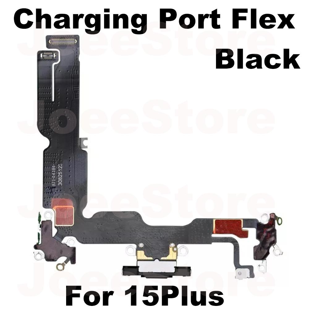 Charging Port Flex Cable for iPhone 15 16 Pro Max Plus 15Pro 16ProMax USB Charger Dock Connector With Microphone Ribbon Repair