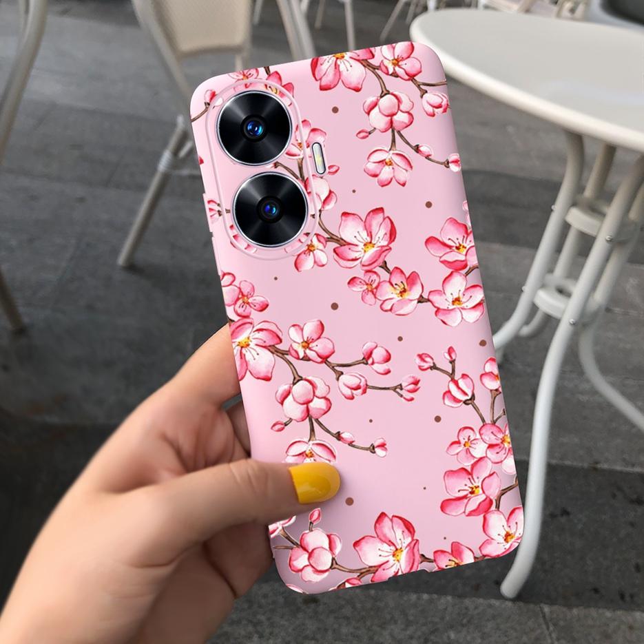 For Realme C55 Case 2023 New Fashion Cartoon Cover Soft Silicone Shockproof Phone Case For Realme C55 C 55 RealmeC55 Bags Bumper