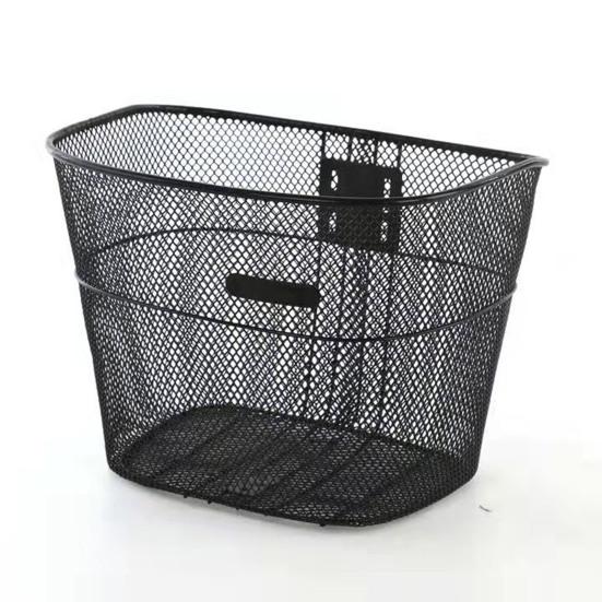 Bike Basket Thickened with Screw Sturdy Multifunctional Easy To Install Item Storage Metal Large Capacity Cycling Basket Student Bike Accessories