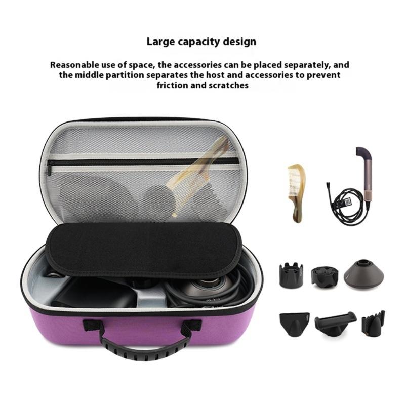 EVA Travel Storage Pouch Organizers Bag For Professional Styling Tool Magnetic Compartments Lightweight Ergonomic Handle