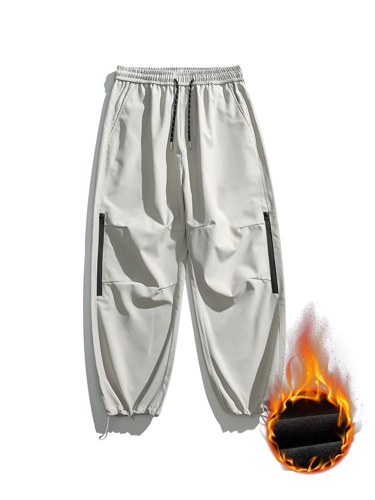 Herren Herbst/Winter Samt Freizeithose: Trendige Bergserie, Outdoor Warm, Drei-Beweis-Sturm-Overall.