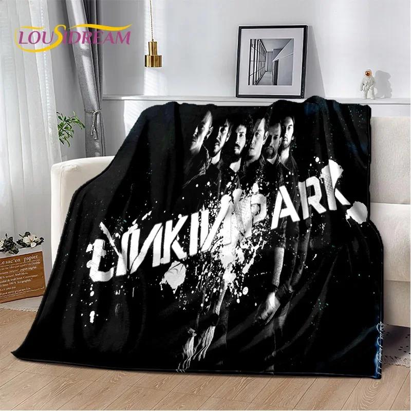 Ρετρό Μουσικό Συγκρότημα 3D L-Linkin-Park Μαλακές Κουβέρτες, Κουβέρτα για Ζέσταμα Άνετη Κουβέρτα για Πικνίκ Κρεβάτια Καναπέ Σπίτι Υπνοδωμάτιο Παιδί