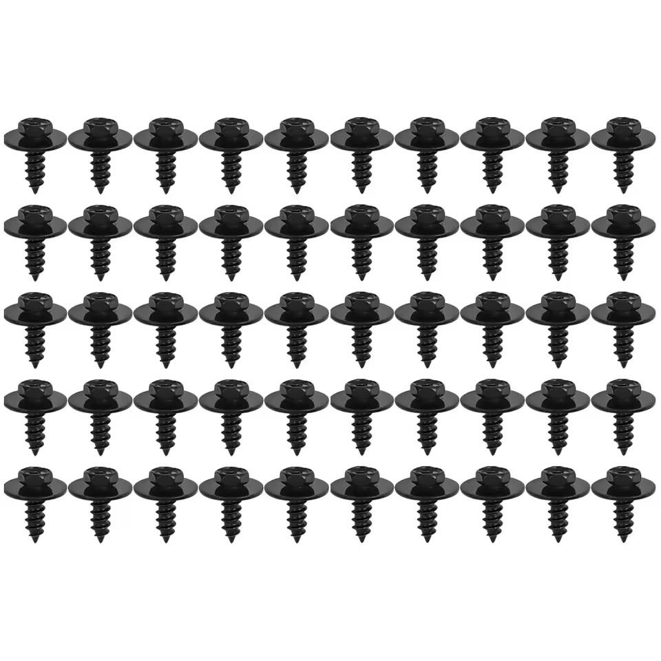 Car Bumper Self Tapping Screw Carbon Steel Auto Fender Mudguard Splash Guard Fastener Rivet Retainer Secure Fix Hardware Parts