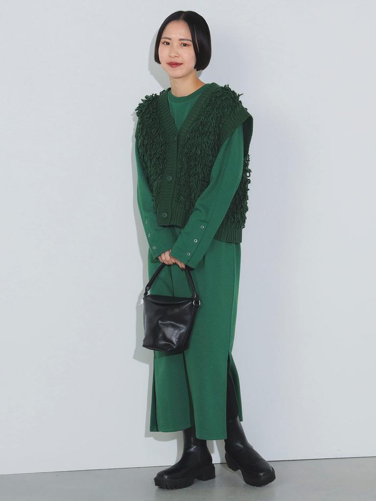 One Piece Kamizelka na pętelkę x One Piece ZIELONY JEDEN ROZMIAR [Beams Heart] (Ustaw przedmiot) Kobiety