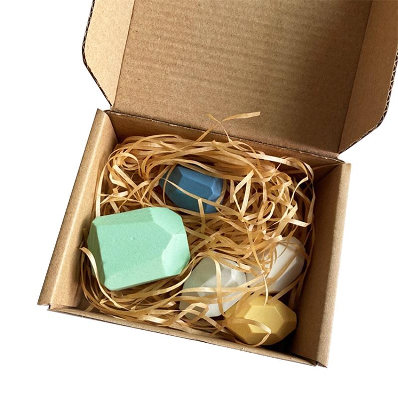 5/10Pcs Wooden Stacking Stones, Montessori Inspired Sensory Blocks, Perfect Gift For Kids Learning And Building