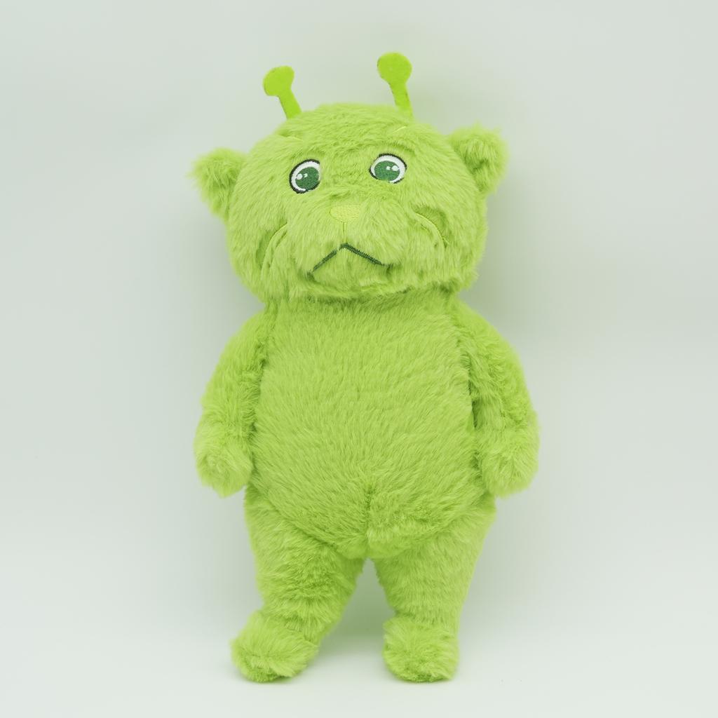 TreasuringU New Green Alien Cat Plush Toy Interesting Meme Cat Plush Doll Fun Dancing Cat Stuffed Toy Plushie Birthday Gift