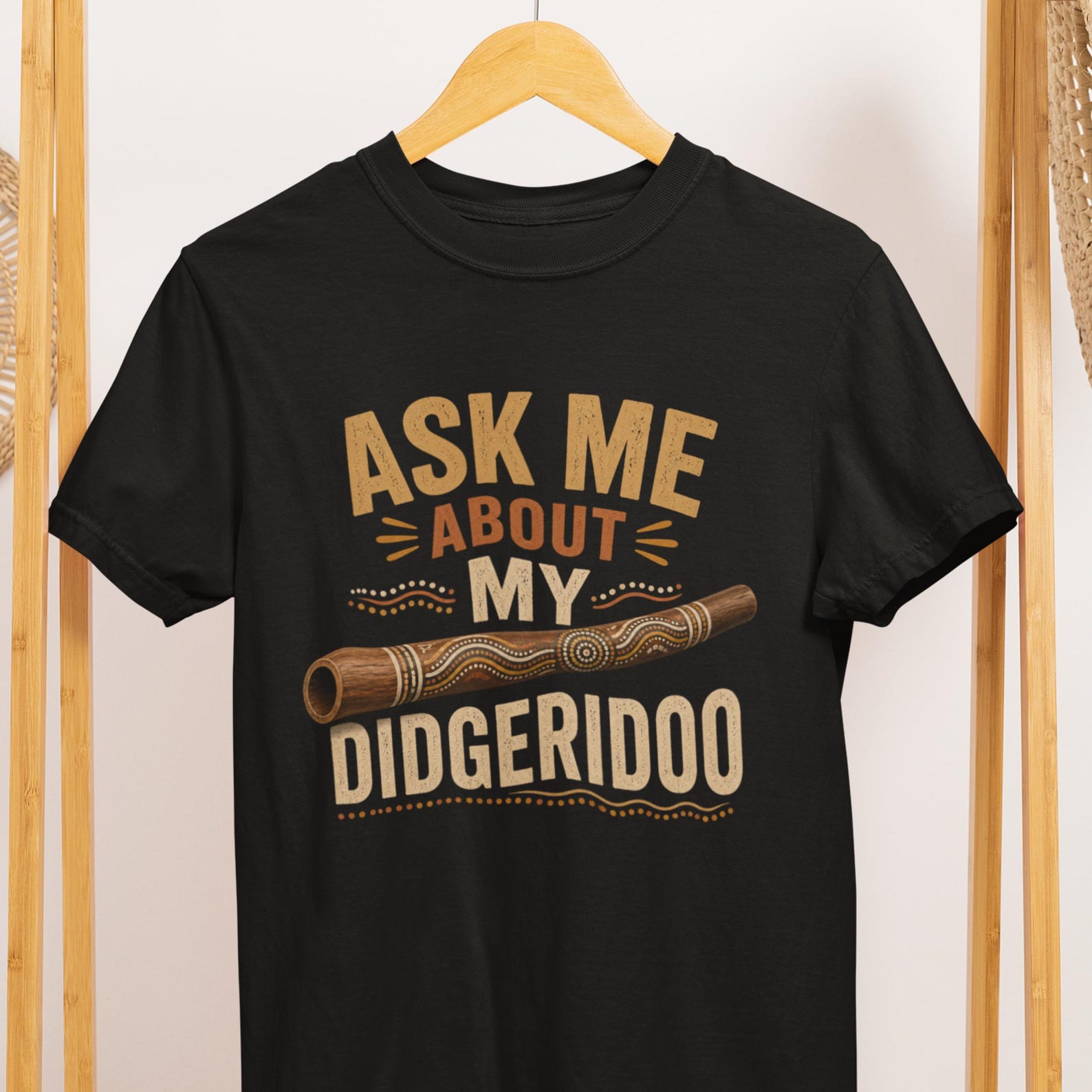 Ask Me About My Didgeridoo T-Shirt – Musician Gift, Comfort Colors Tee S