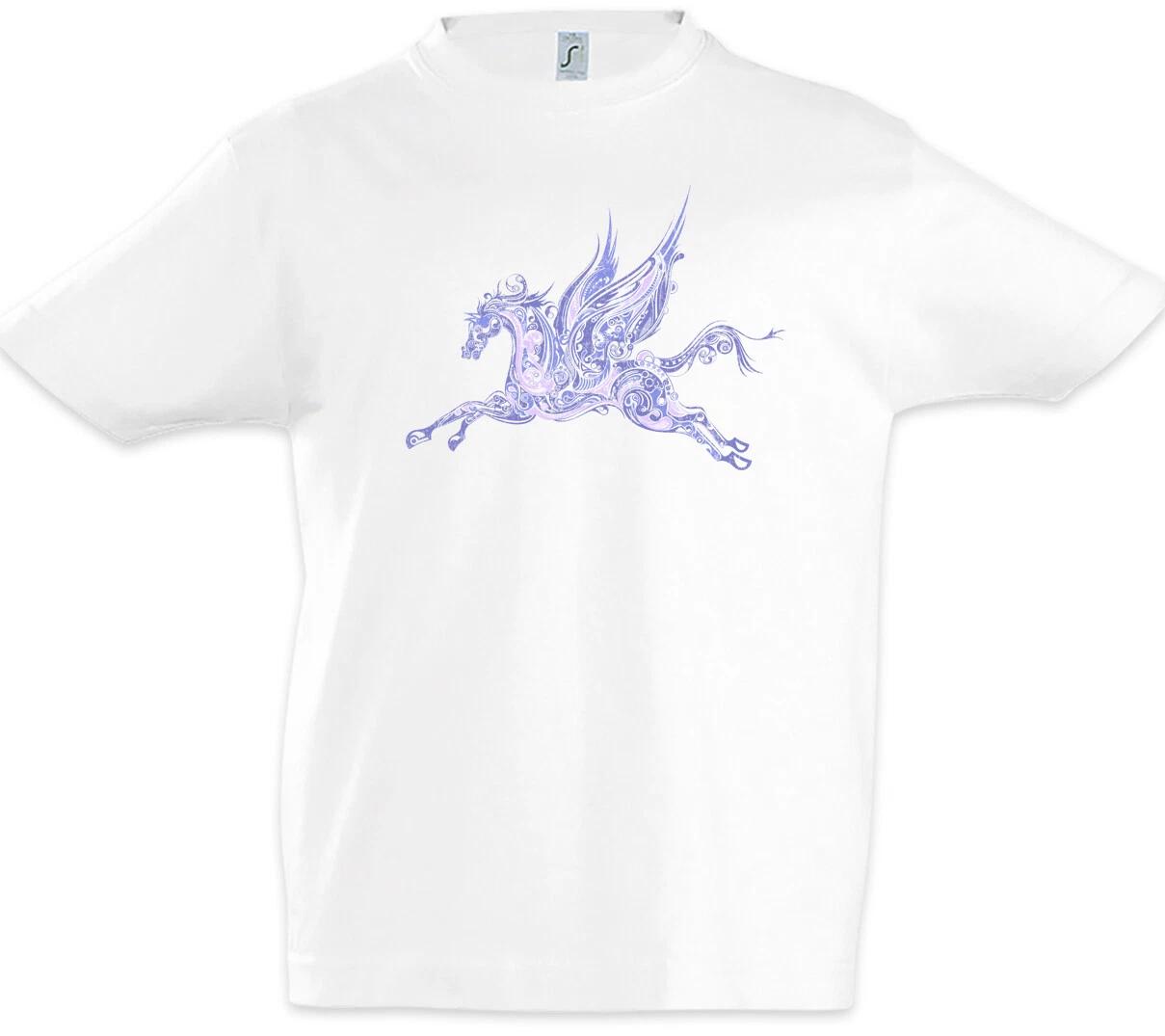 

Winged Horse Boys T-Shirt Fairies Pegasus Rainbow Horses Winged Horse- 100