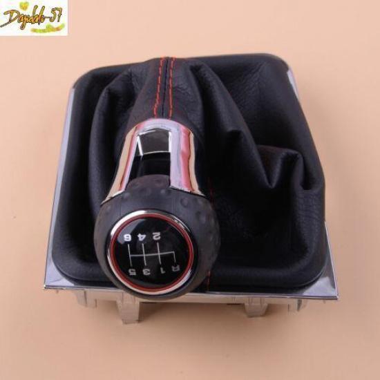 6 Speed Gear Stick Shift Knob With Boot Cover Fits For VW Golf MK7 GTI 2013-2018