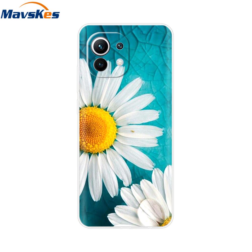 Case For Xiaomi 11 Lite NE 5G Soft TPU Silicone Cover For Xiaomi Mi 11 Lite Mi11 Lite Cases For Xiomi Mi 11 Funda Fashion Bumper