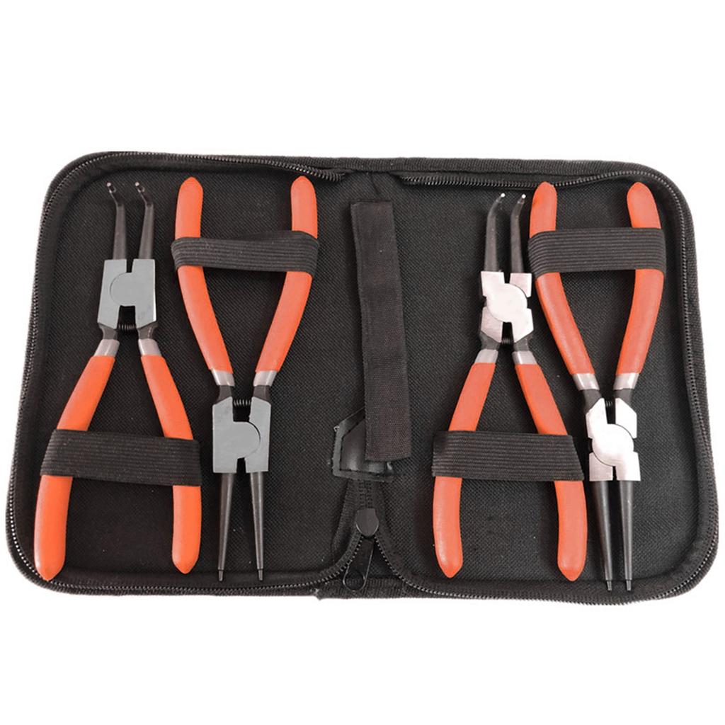 4Pcs Circlip Pliers Set Retaining  Retainer Ergonomic Handle Industrial Hand Tool