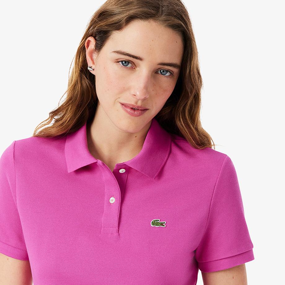 [lacoste] Women's 2-Button Regular Fit Polo Shirt PF7839-55GI1L