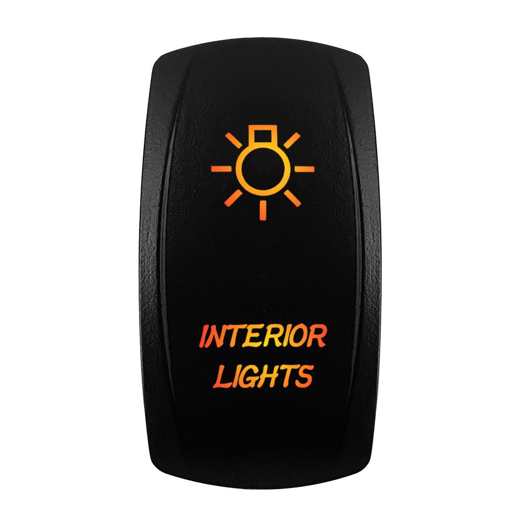 Comutator Basculant cu LED Portocaliu/Chihlimbar Bară Luminoasă LED Lumini Spot 5P/7Pini Pornit Oprit Pornit Pentru Mașină Barcă Camion PV Stil ARB Piese Auto Camper Comutatoare Baterie5