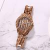 Špičkové módní hodinky Wood Grain pro muže Digitální hodinky Wood Grain Quartz